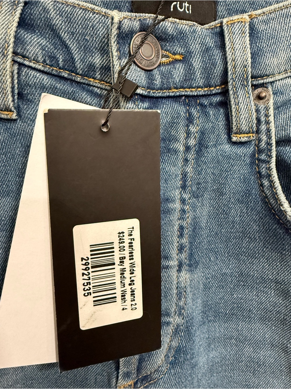 NWT RUTI The Fearless Wide Leg Jeans 2.0 SZ 4 - Picture 3 of 11
